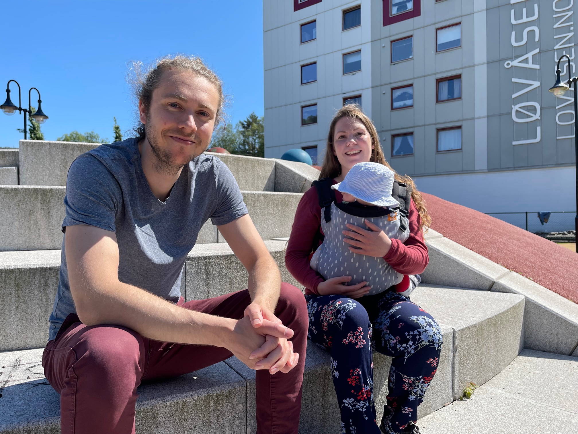 Kjetil, Lene og Oda flyttet inn i Løvåsen i februar